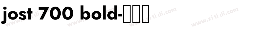 jost 700 bold字体转换